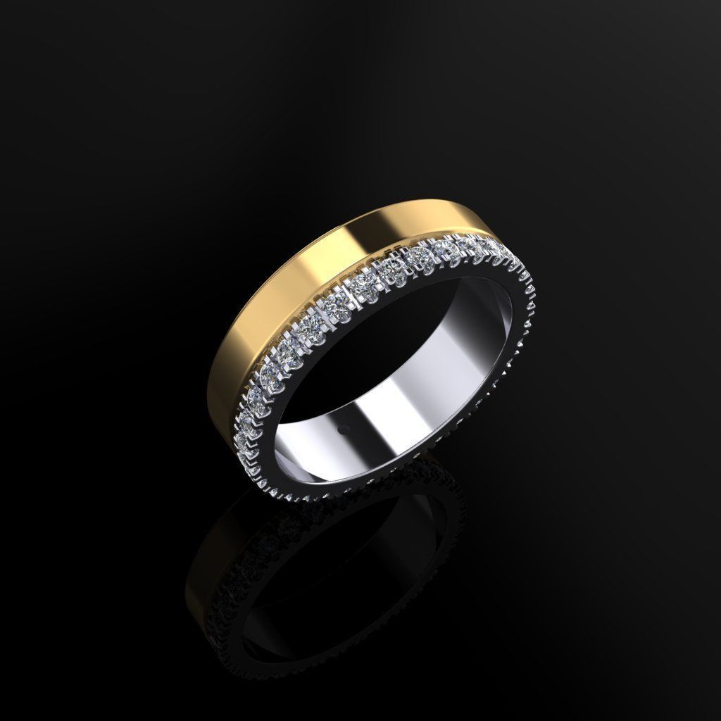 Wedding Bands 08 3D print model_1