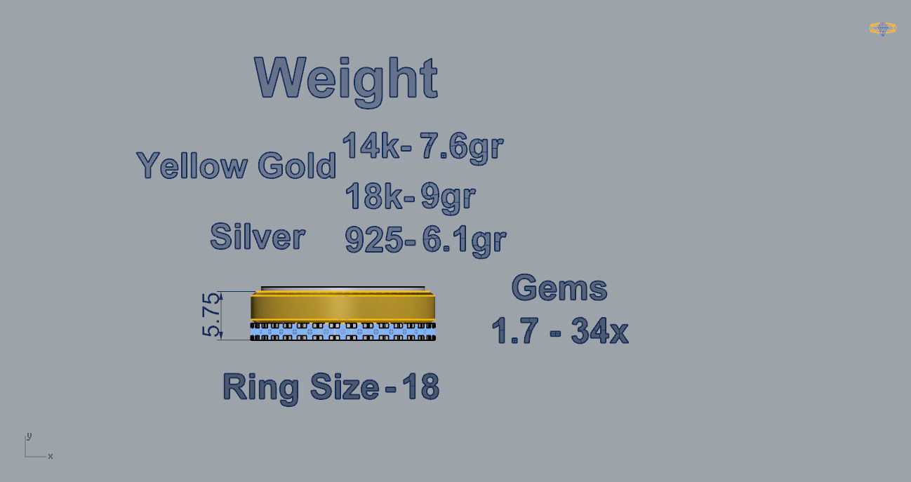 Wedding Bands 08 3D print model_3