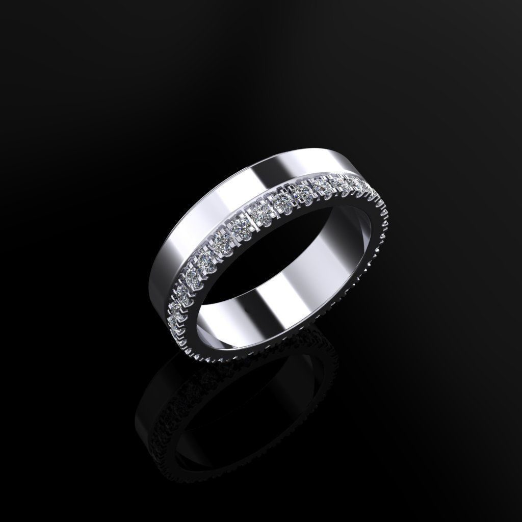 Wedding Bands 08 3D print model_2