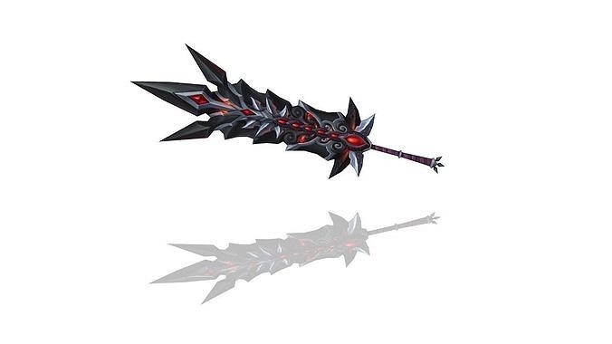 Dark Omen Greatsword Low-poly 3D model