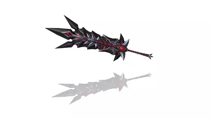 Dark Omen Greatsword Low-poly 3D model