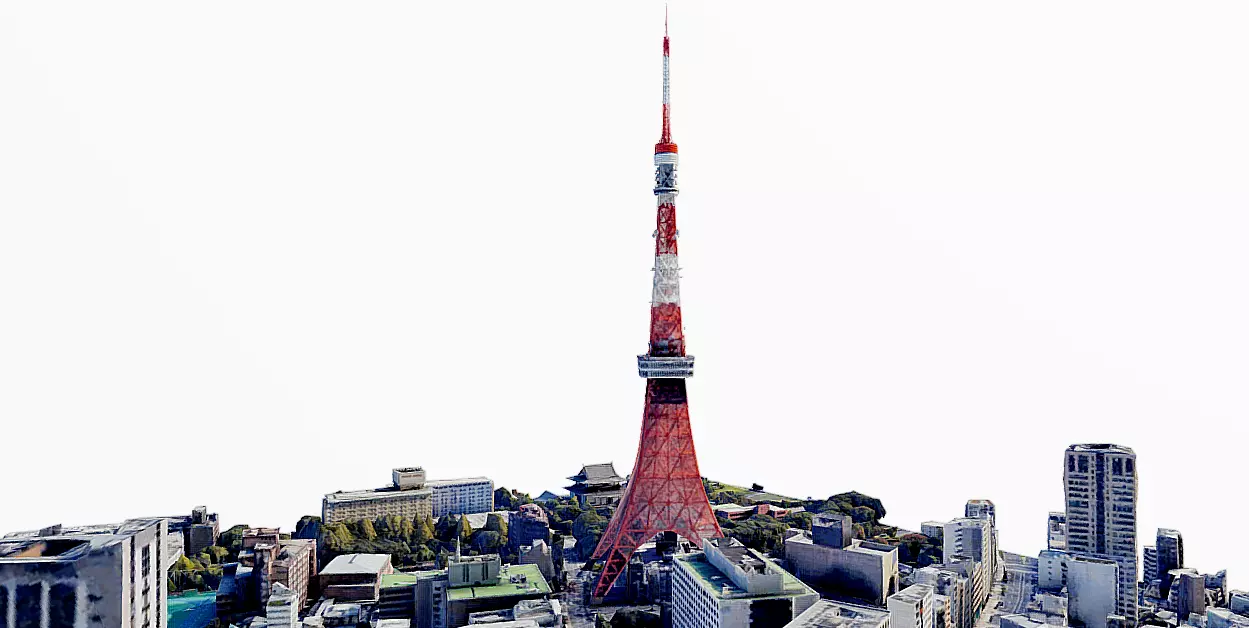 Tokyo Tower Low-poly 3D model