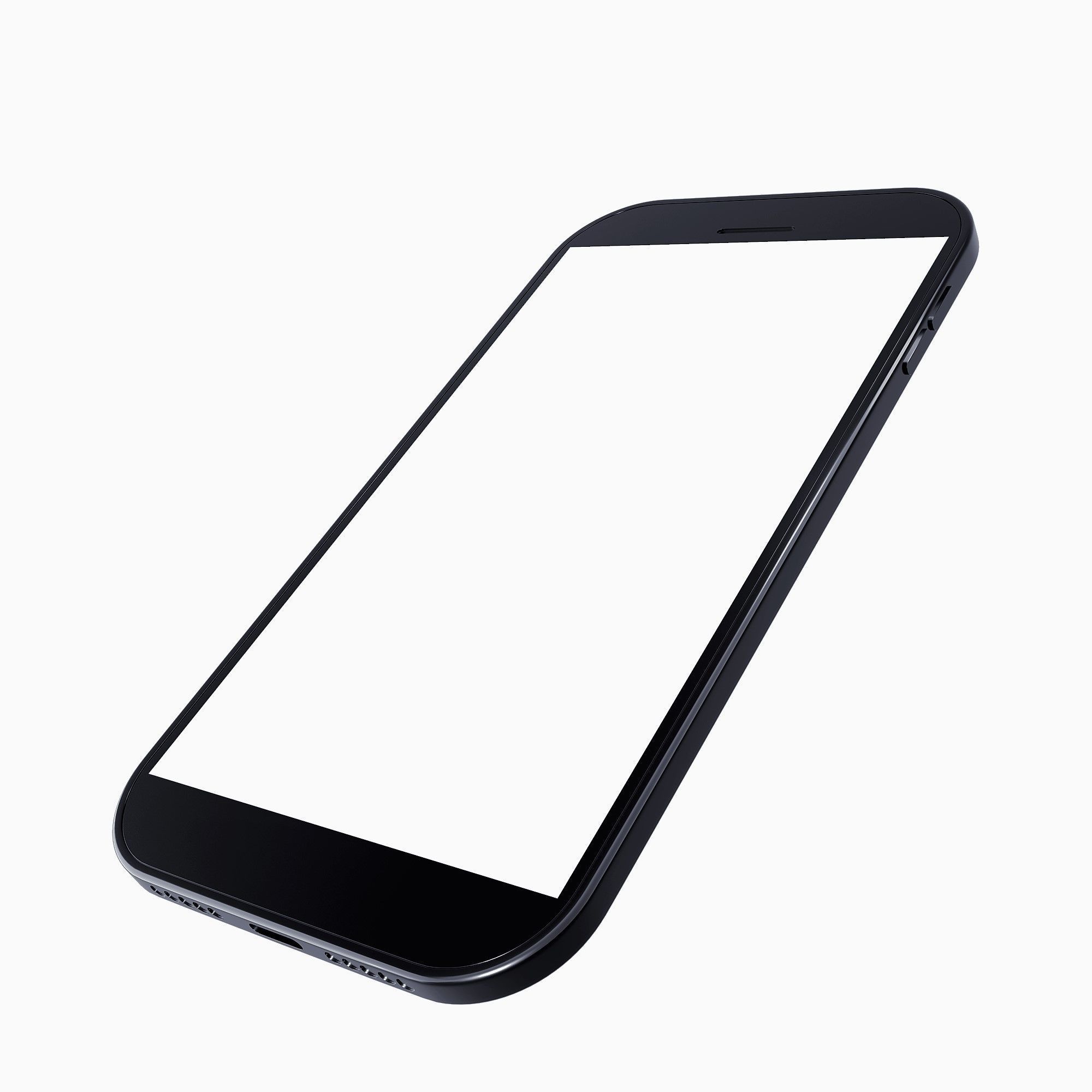 A model of a modern smartphone for macup Low-poly 3D model_3