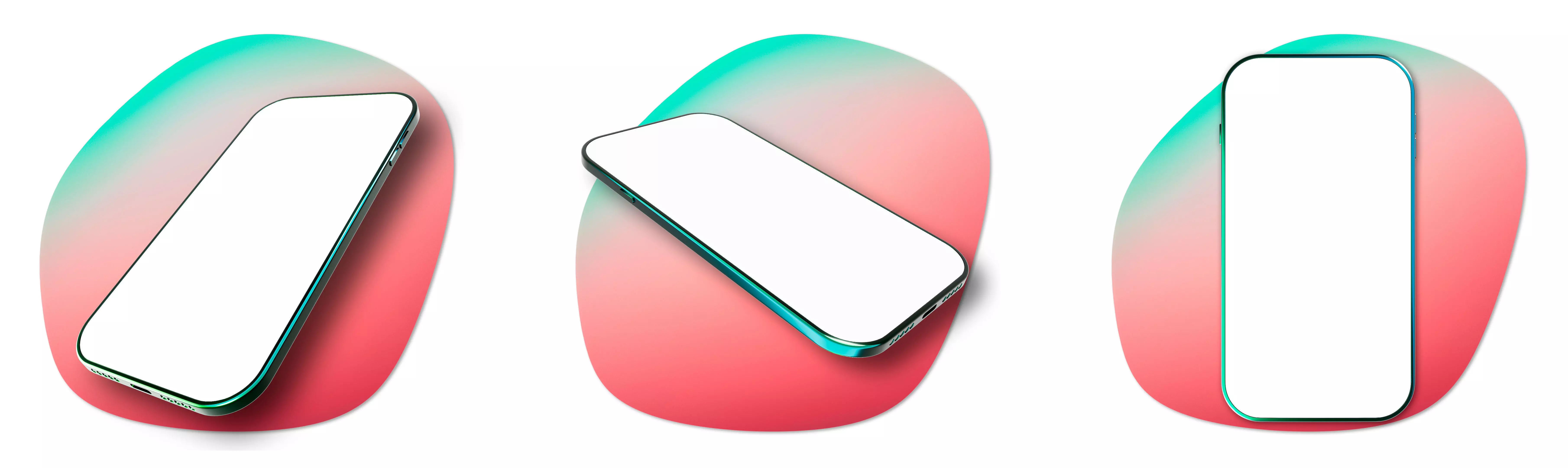 A model of a modern smartphone for macup Low-poly 3D model_0