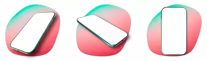 A model of a modern smartphone for macup