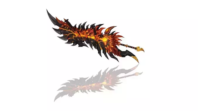 Infernal Greatsword Low-poly 3D model