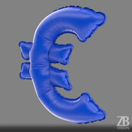 Euro balloon 3D model_6