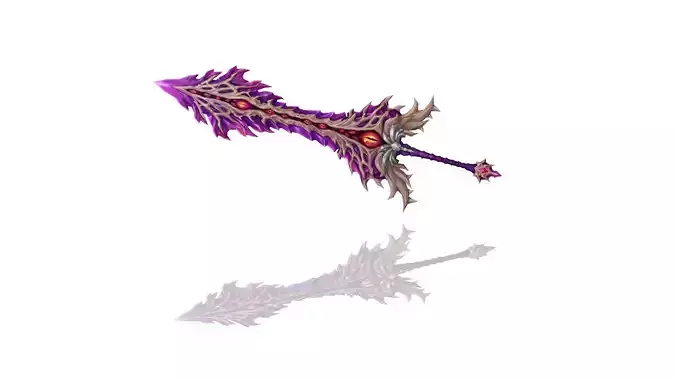 Infested Flesh Greatsword Low-poly 3D model