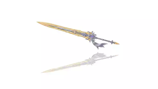 Pure Angel Greatsword Low-poly 3D model