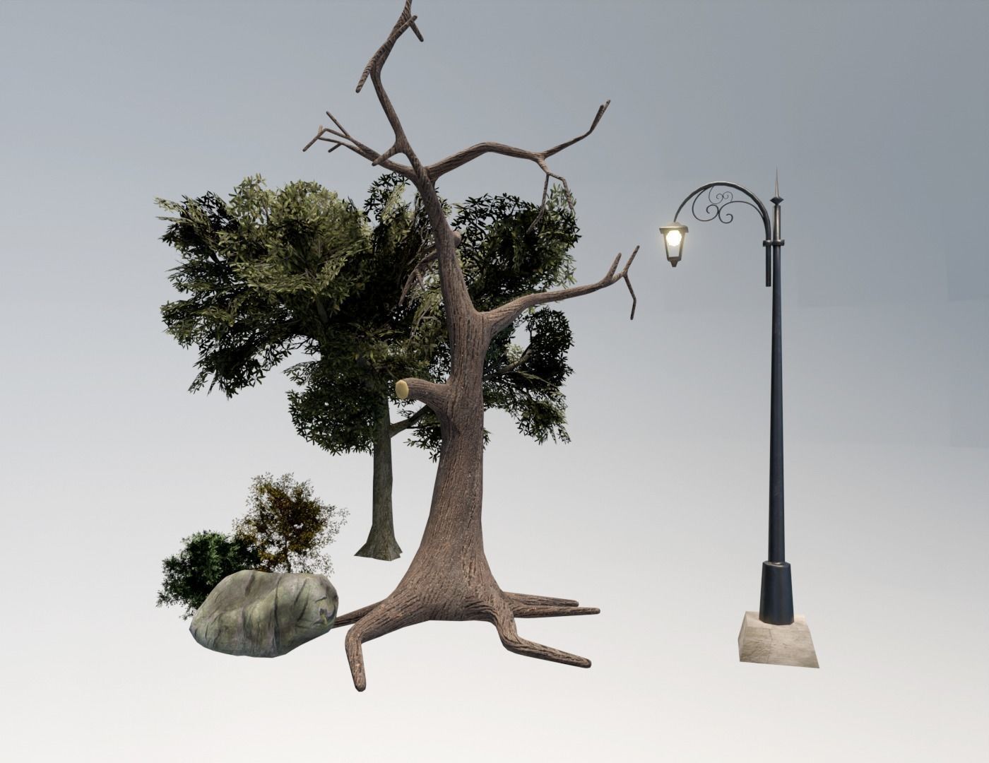 Day of the Dead Graveyard Low-poly 3D model_14