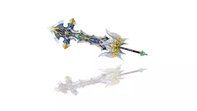 Sacred Heaven Greatsword Low-poly 3D model