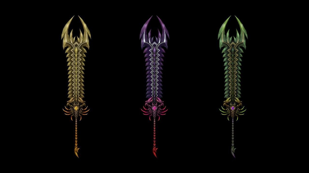 Scorpio Greatsword Low-poly 3D model_1