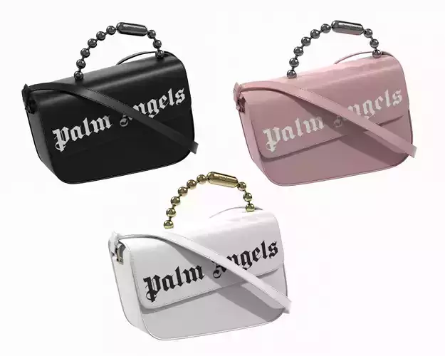 Palm Angels Leather Crash Bag