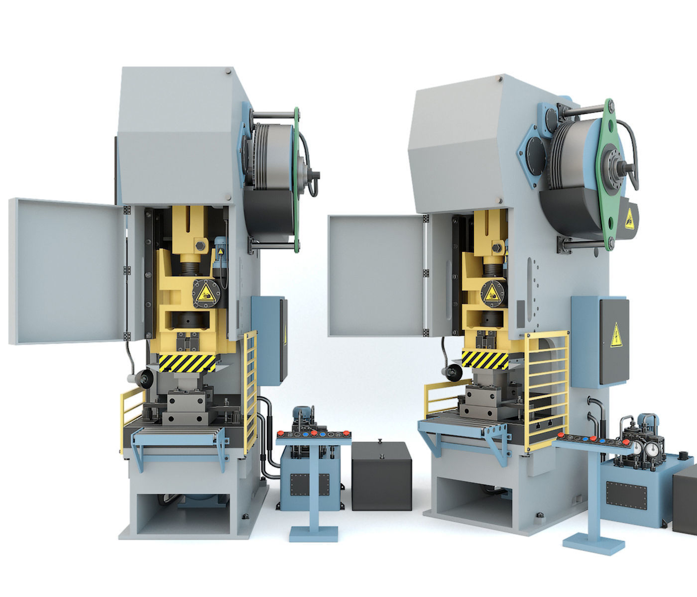 Industrial mechanical press-stamping machine tool KV2132 3D model_0