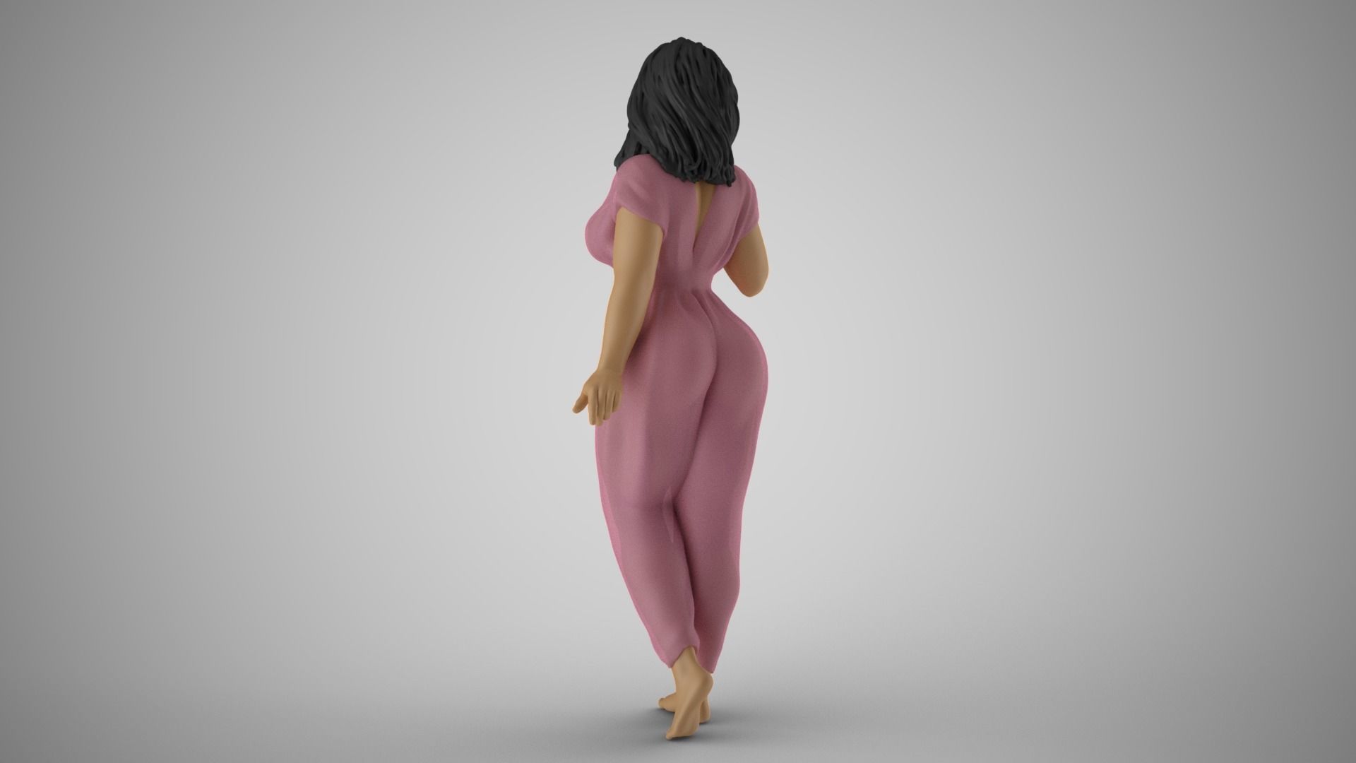 Girl Captivating Scent 3 3D print model_7