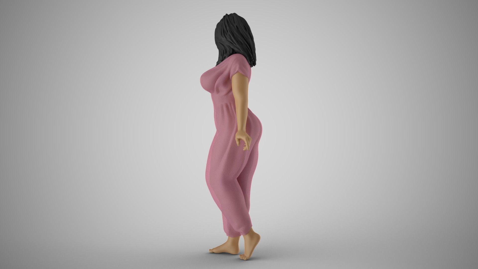 Girl Captivating Scent 3 3D print model_6