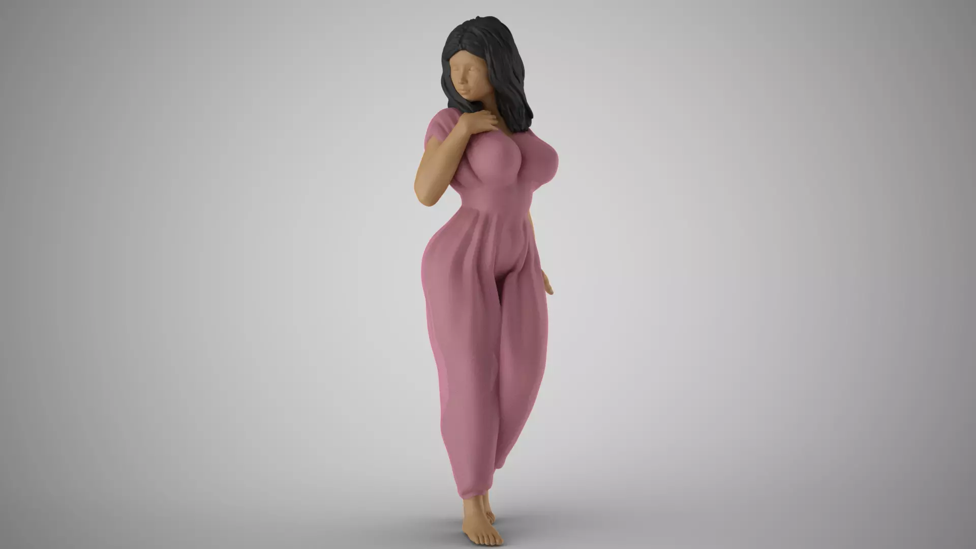 Girl Captivating Scent 3 3D print model_0