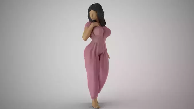 Girl Captivating Scent 3 3D print model