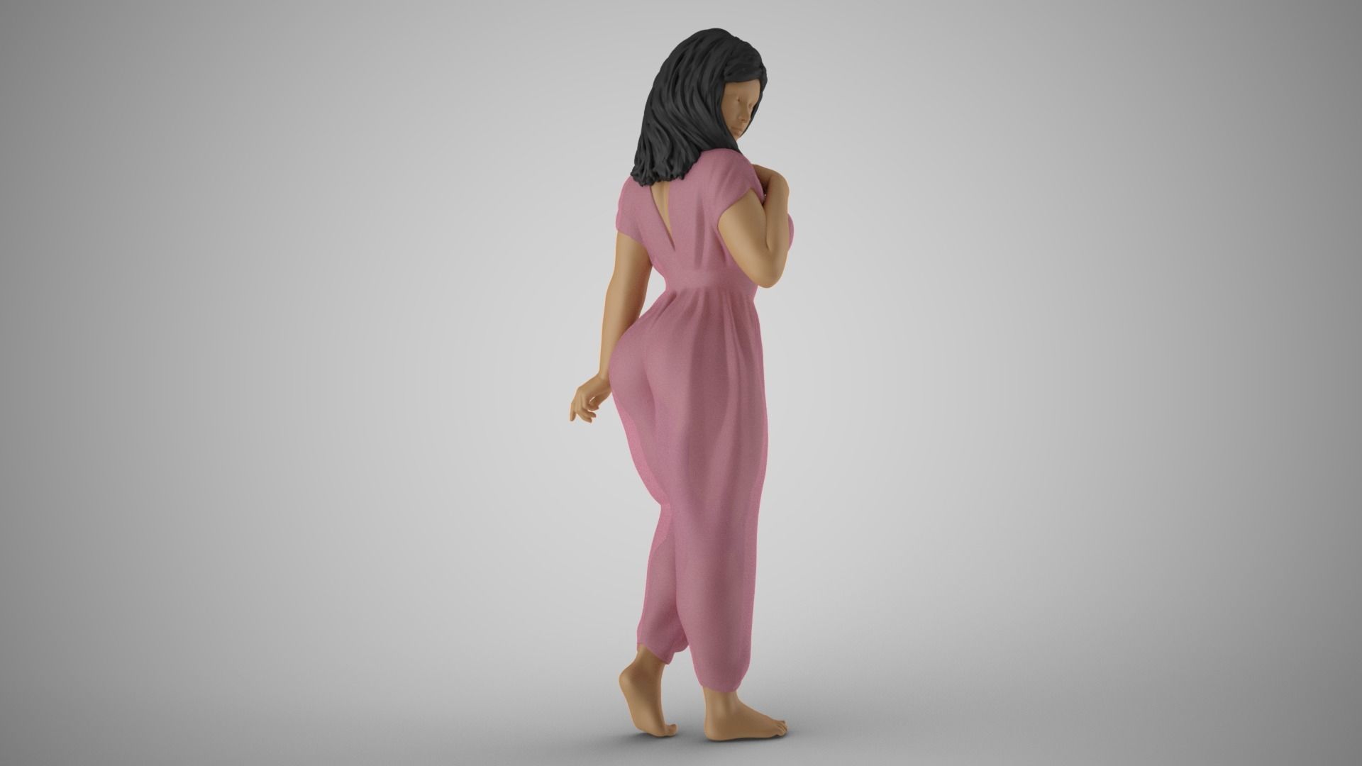 Girl Captivating Scent 3 3D print model_9