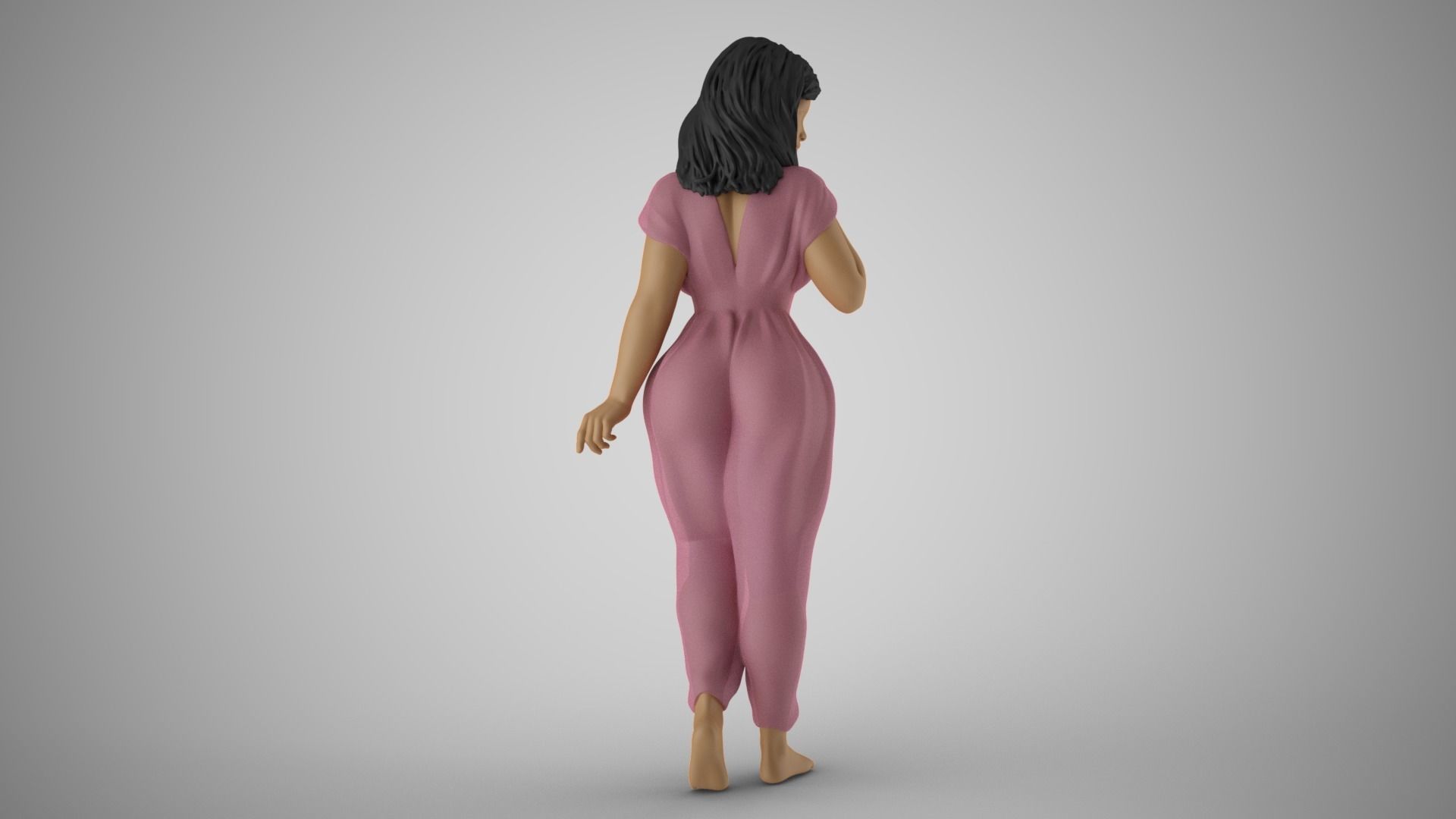Girl Captivating Scent 3 3D print model_8