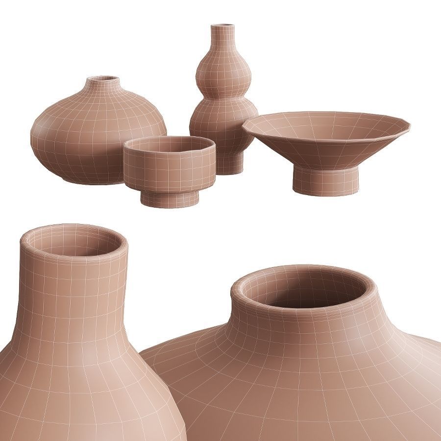 Vase Set 27 3D model_5