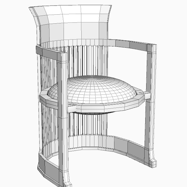 Frank Lloyd Wright Barrel Chair Cgtrader Frank Lloyd Wright Barrel Chair Model Max Obj Mtl S Fbx Unitypackage Prefab 5