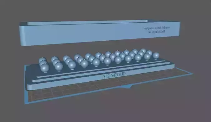 Epoxy Resin 33 Beads Silicone mold Beads size 10mm