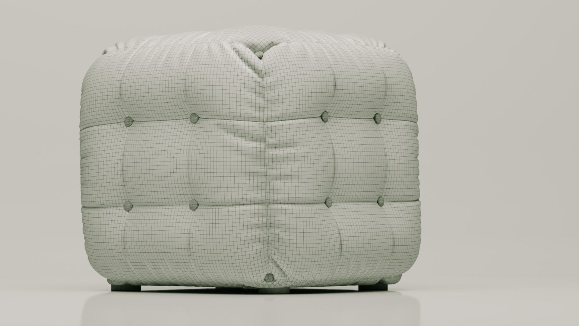 Chesterfield Ottoman 3D model_5