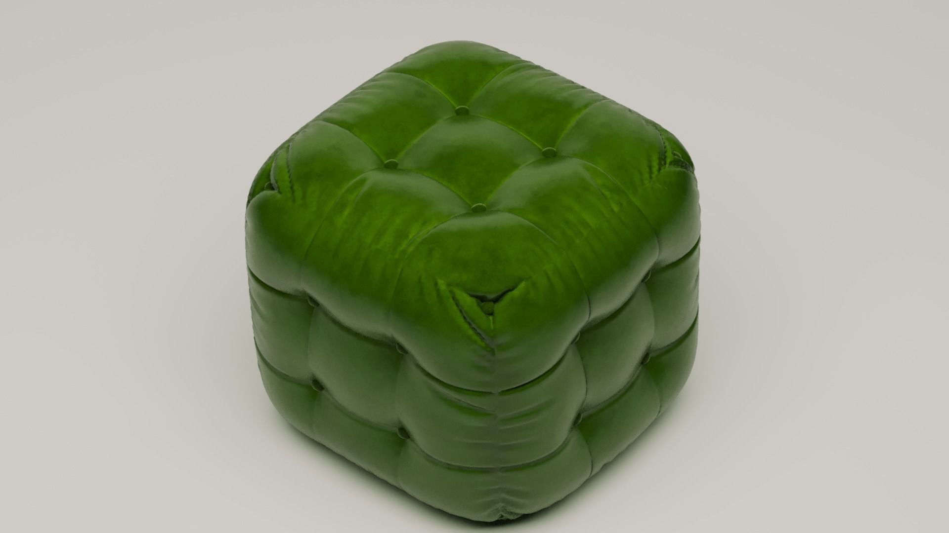 Chesterfield Ottoman 3D model_1