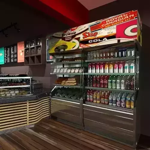  Refrigerator With Drinks and Food