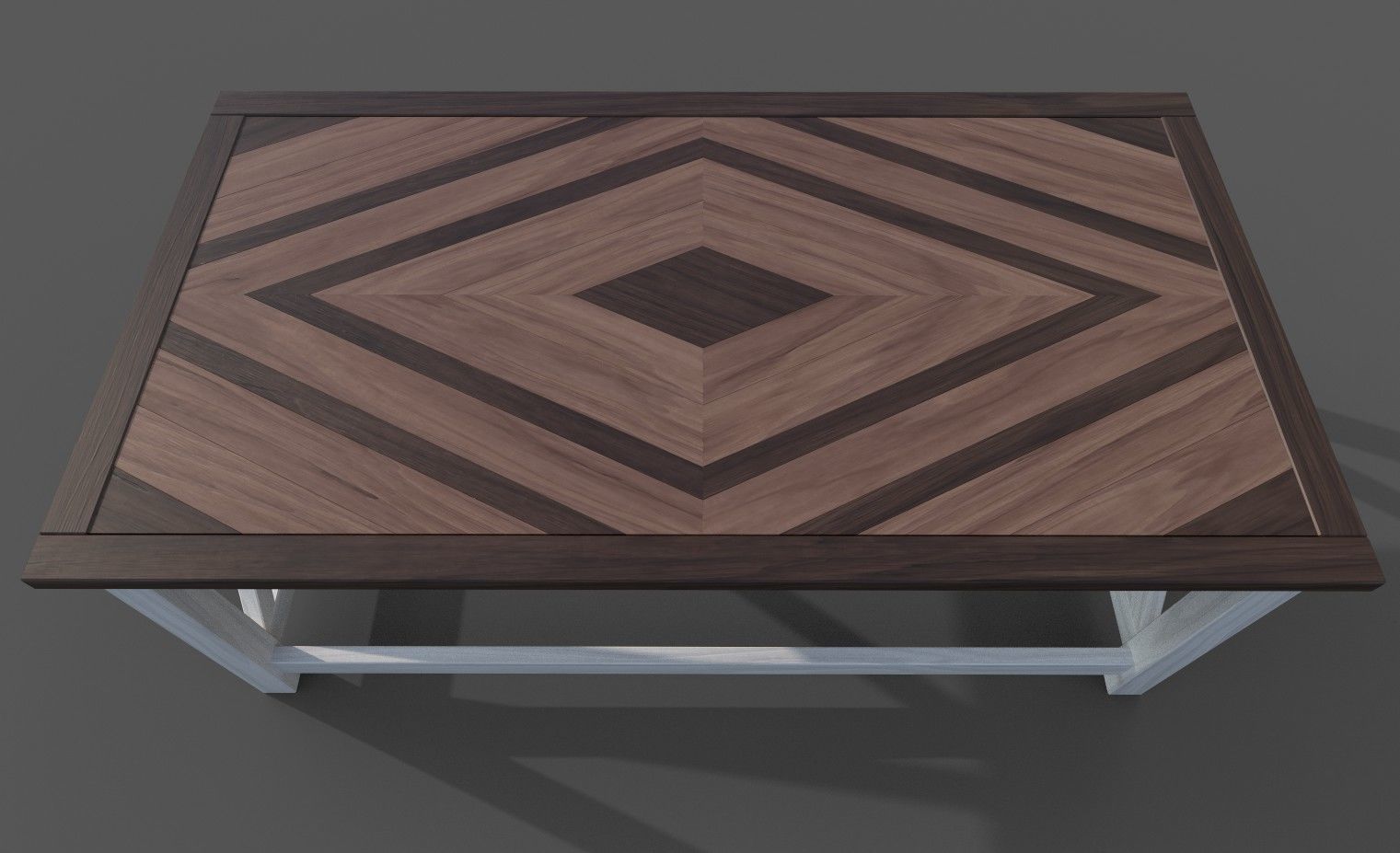 FURNITURE SET of Vintage Tables Low-poly 3D model_14