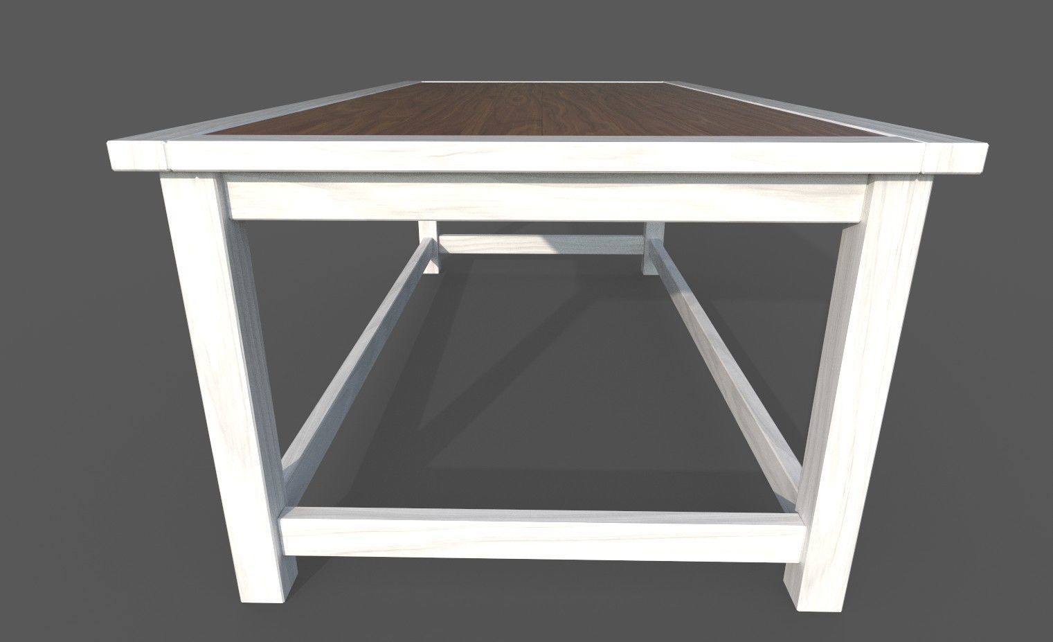 FURNITURE SET of Vintage Tables Low-poly 3D model_9