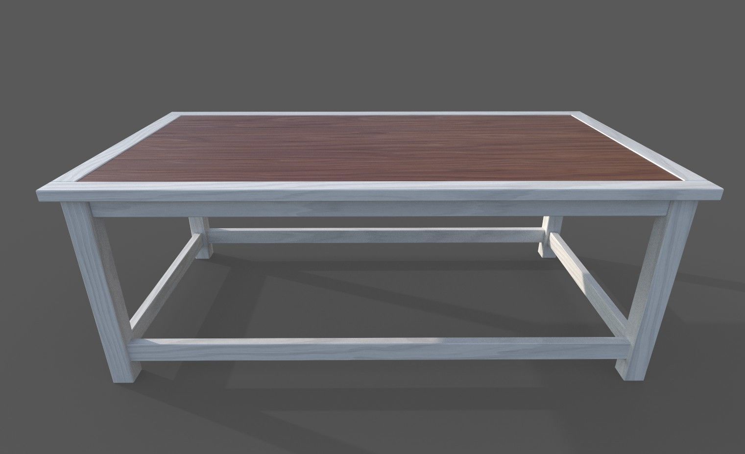 FURNITURE SET of Vintage Tables Low-poly 3D model_7