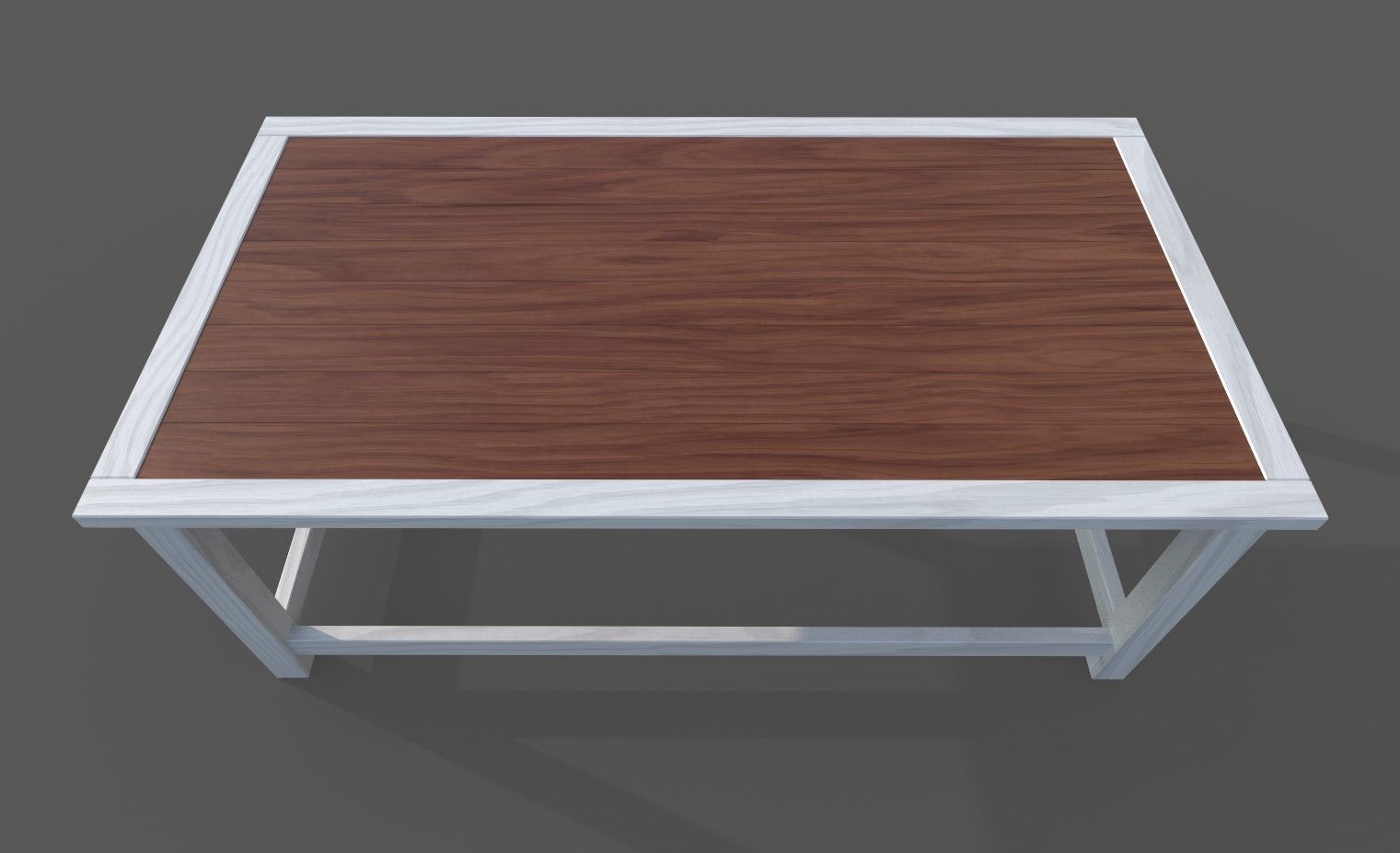 FURNITURE SET of Vintage Tables Low-poly 3D model_8