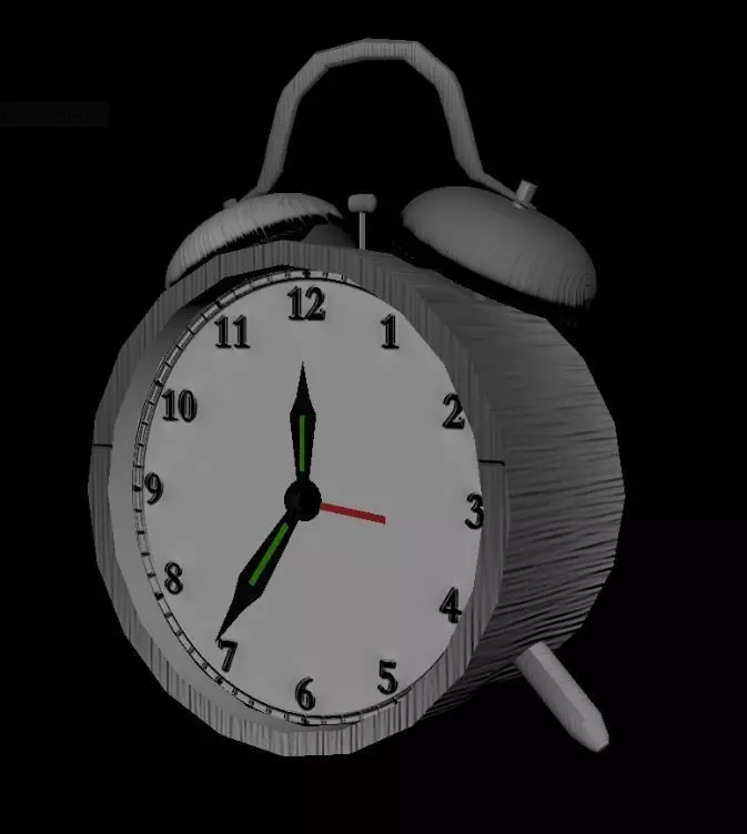 Clock alarm Free low-poly 3D model