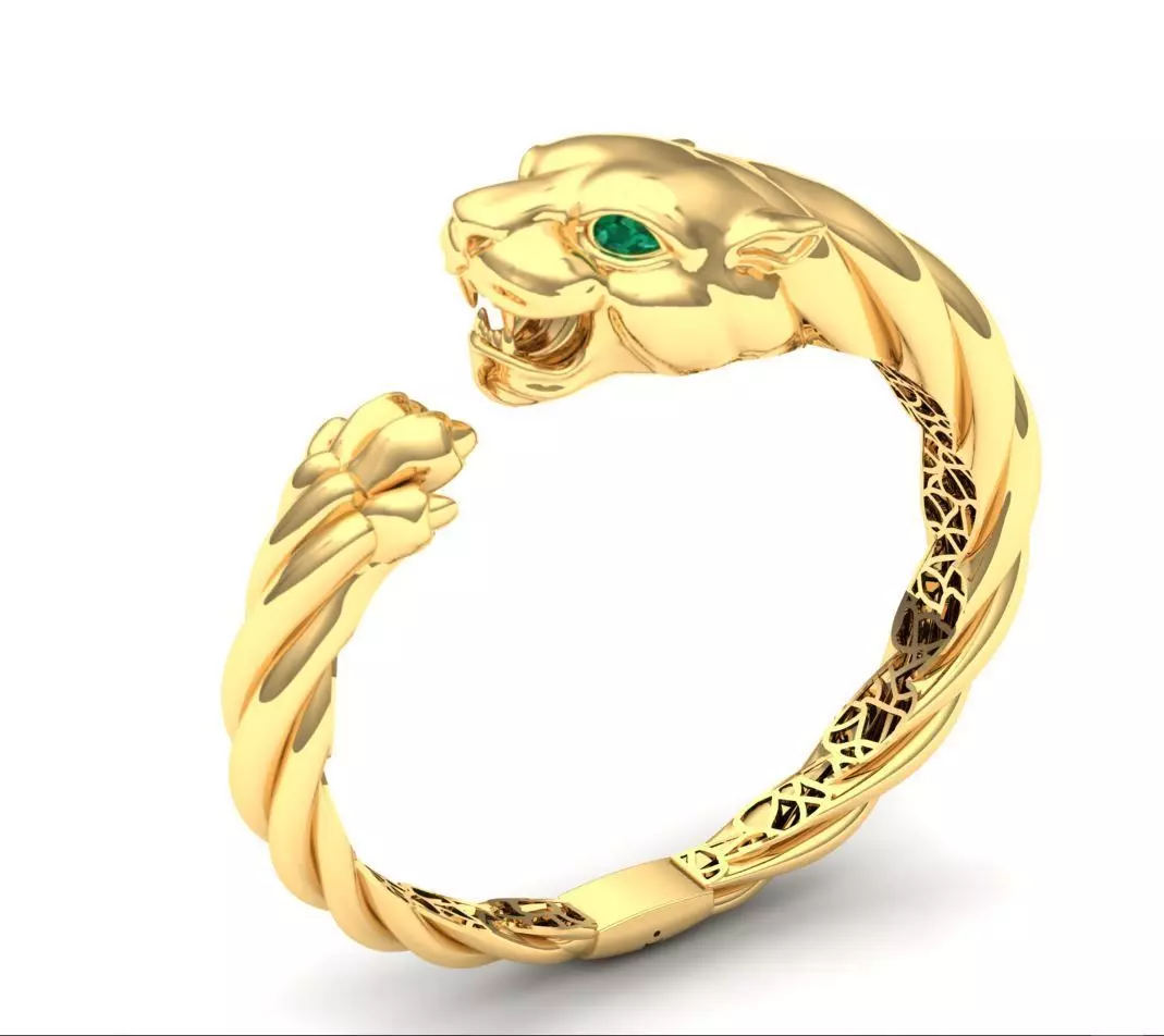 tiger bracelet 3D model_0