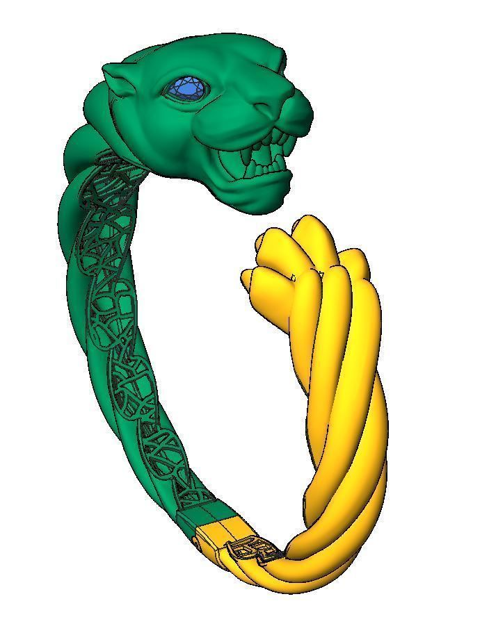 tiger bracelet 3D model_5