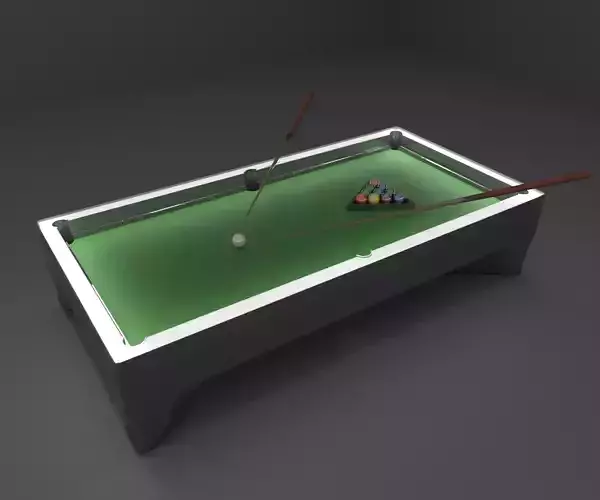 Billard Table Low-poly 3D model