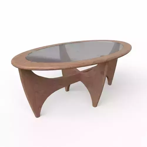 Carnes solid wood coffee-Table walnut finish