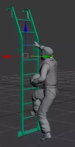 72scale mig 29 pilot with ladder