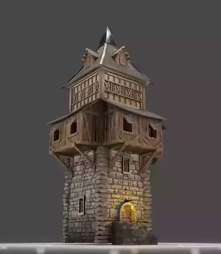 Medieval guard tower