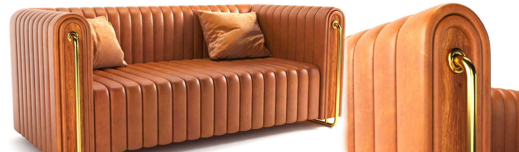 Mezo cillection rivers sofa Free 3D model_2