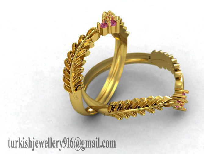 Leaf Ring 3D model_2