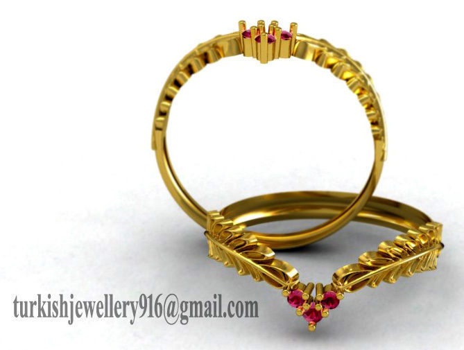 Leaf Ring 3D model_3