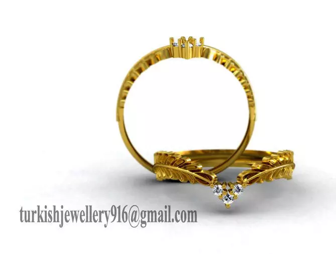 Leaf Ring 3D model_0