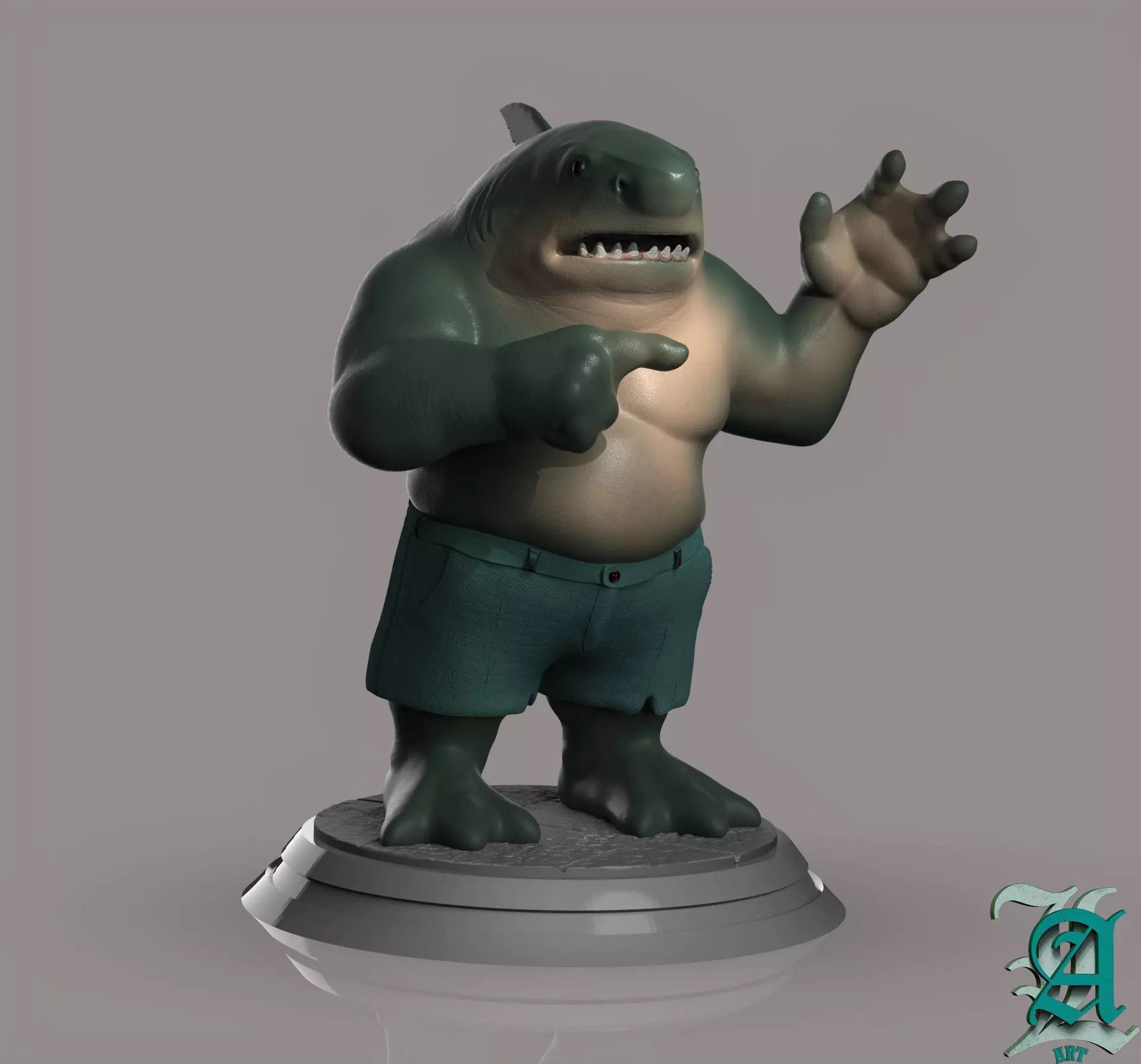 King Shark fan art 3D print model_0
