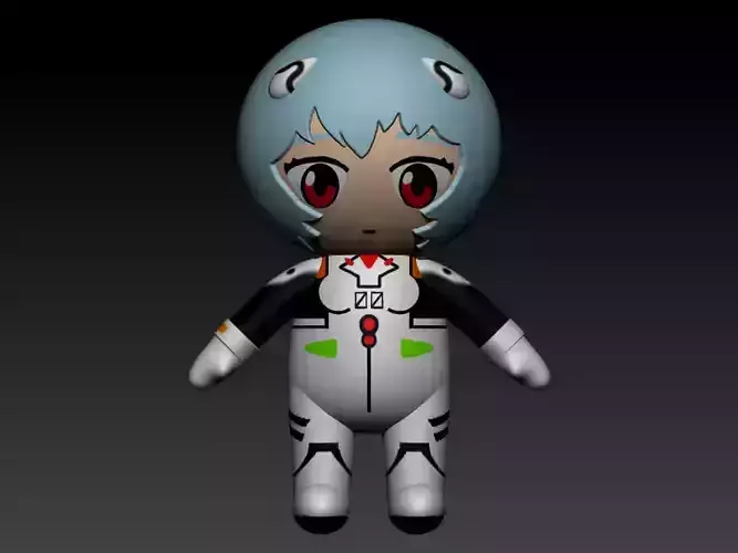 Rei chikita 3D plushie model 3D print model