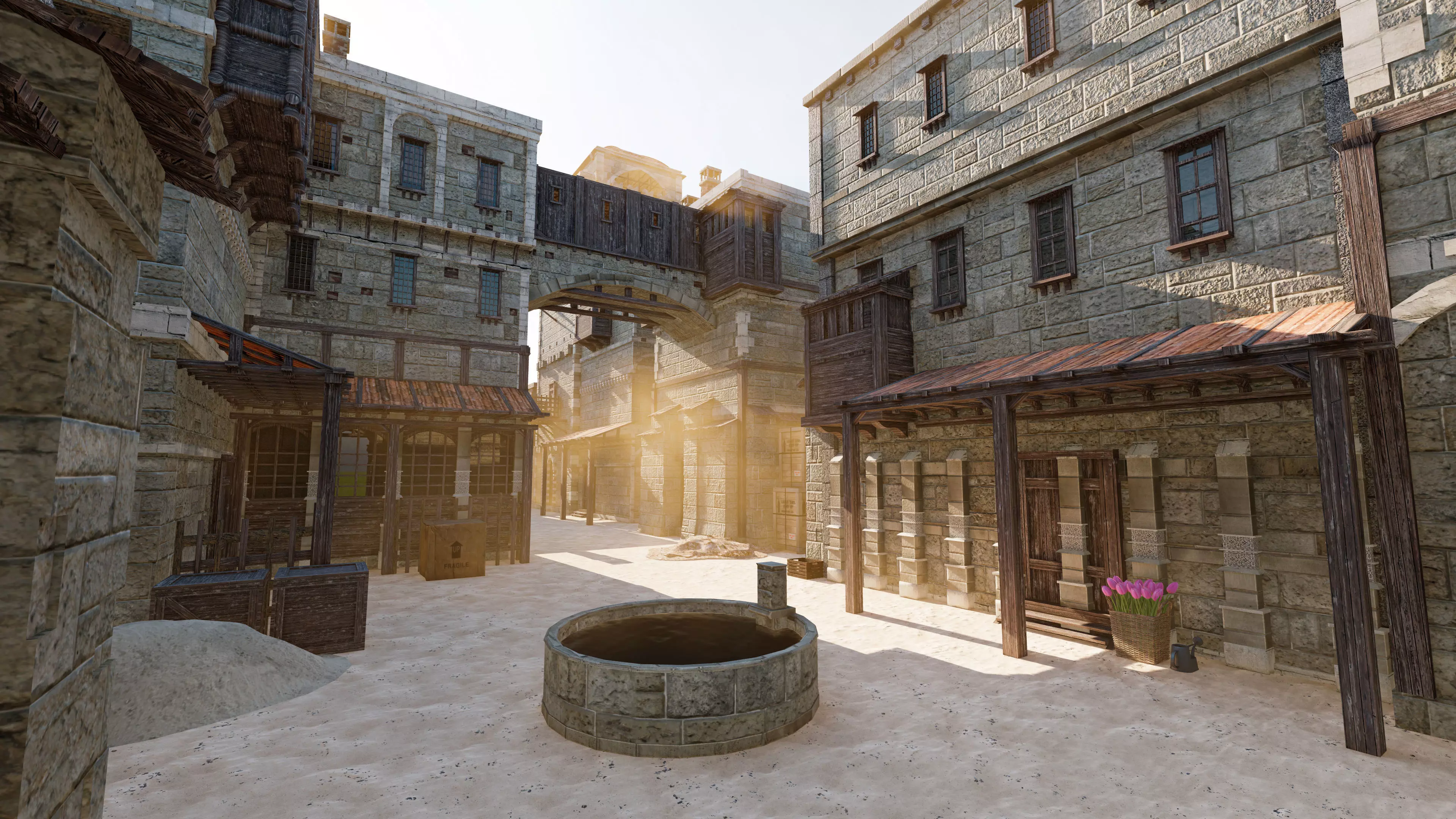 LUMION SCENE MEDIEVAL BLOCK 9 15 Free 3D model