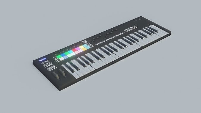 Novation Launchkey Keyboard - Low Poly - Game Ready Low-poly 3D model