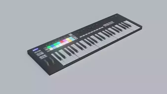 Novation Launchkey Keyboard - Low Poly - Game Ready Low-poly 3D model